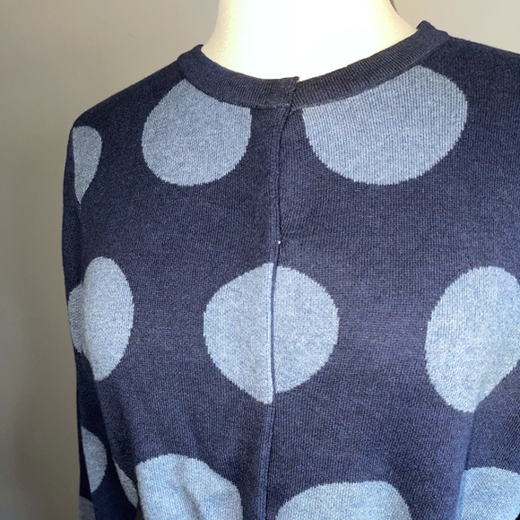 Blue Cropped Cardigan sweater - Picture 3 of 5